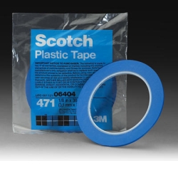 3M 6409 Plastic Tape 3/4 Blue #471