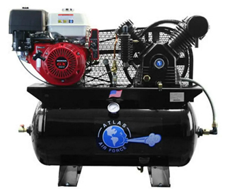 Atlas® Automotive Equipment ATAF13 Air Force AF13 30G Two Stage 13HP Gas Air Compressor w/Honda Engine