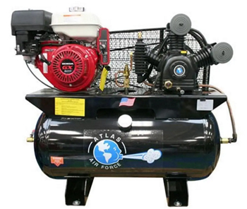 Atlas® Automotive Equipment ATAF17G Air Force AF17G 30G Two Stage 8HP Gas Air Compressor w/Honda Engine